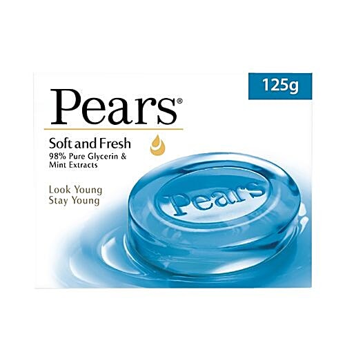 Pears Soft & Fresh Soap Bar, 125 g  