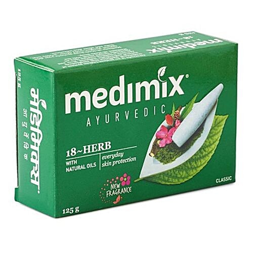 Buy Medimix Bathing Soap Ayurvedic Classic 18 Herbs 125 Gm Carton