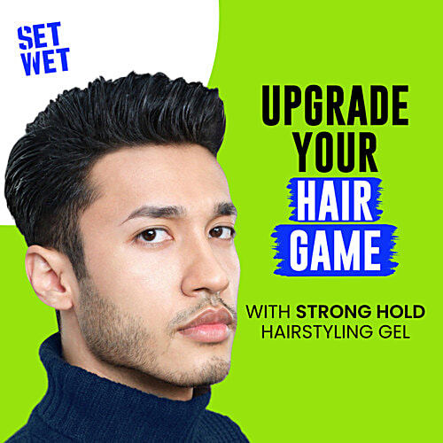 Set Wet Styling Hair Gel for Men - Party Shine, 100 g  100% Alcohol Free