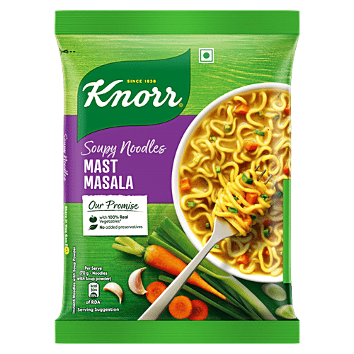 Knorr Mast Masala Soupy Noodles, 70 g  