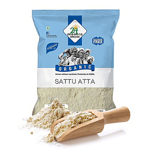 24 Mantra Organic Sattu Atta, 500 g Pouch 