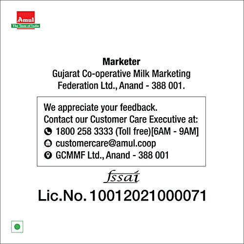 Buy Amul Taaza Homogenised Toned Milk 1 Lt Carton Online at the Best