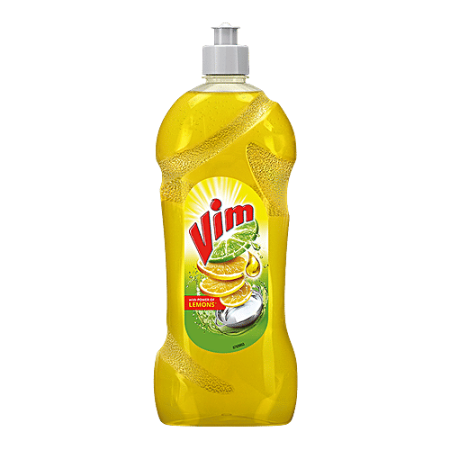 Vim Dishwash Liquid Gel - Lemon, 750 ml Bottle 