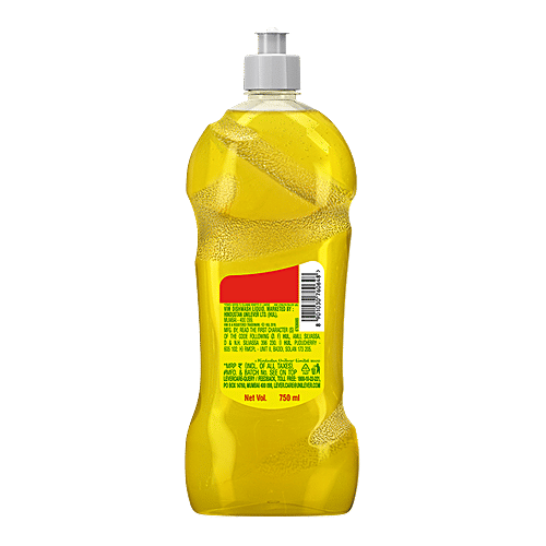 Vim Dishwash Liquid Gel - Lemon, 750 ml Bottle 