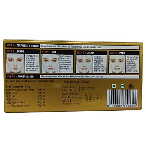 Vlcc Gold Facial Kit, 60 g  