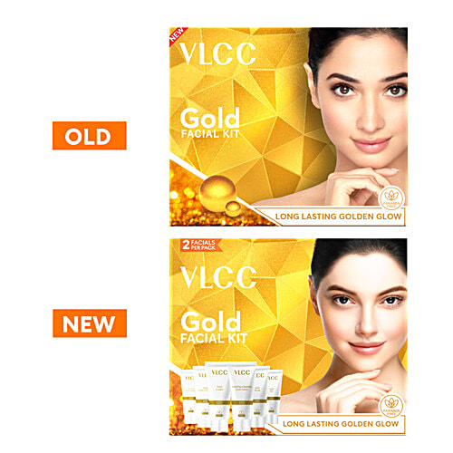 VLCC Gold Facial Kit For Luminous & Radiant Complexion, 60 g  For Luminous & Radiant Complexion