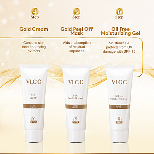 VLCC Gold Facial Kit For Luminous & Radiant Complexion, 60 g  For Luminous & Radiant Complexion