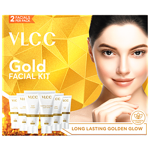 VLCC Gold Facial Kit For Luminous & Radiant Complexion, 60 g  For Luminous & Radiant Complexion