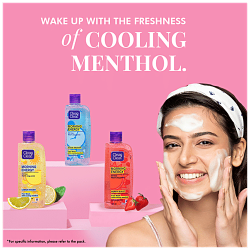 Clean & Clear Morning Energy Berry Blast Face Wash, 100 ml