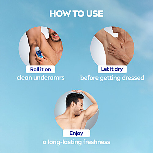 Nivea Men Fresh Active Roll On Deodorant, 50 ml  