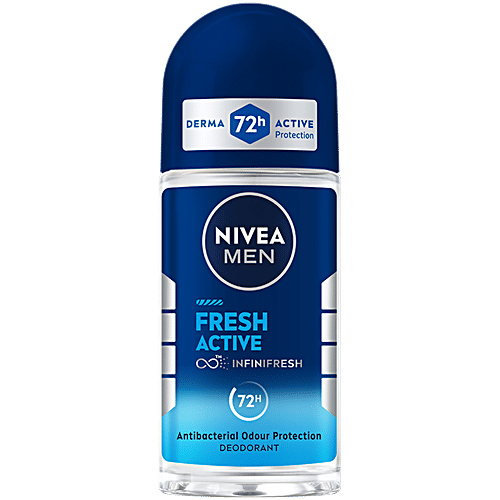 Nivea Men Fresh Active Roll On Deodorant, 50 ml  
