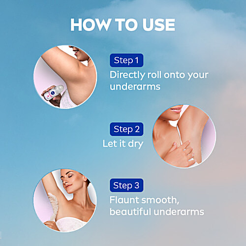 Nivea Whitening Smooth Skin Women Deodorant Roll On For 48h Protection, 50 ml Bottle 48h Protection, 0% Alcohol, Even Toned Underarms, Muelthi Extracts