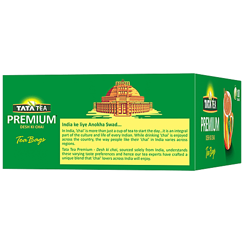 Tata Tea Premium Leaf Tea, 200 g (100 Bags x 2 g each) 
