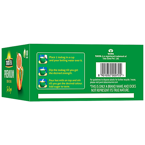 Tata Tea Premium Leaf Tea, 200 g (100 Bags x 2 g each) 