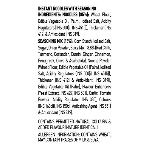 Top Ramen  Saucy Flat Instant Noodles - Curry, 70 g Pouch 