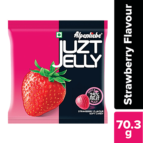 Buy Alpenliebe Candy Strawberry Flavoured Juzt Jelly 629 Gm Pouch