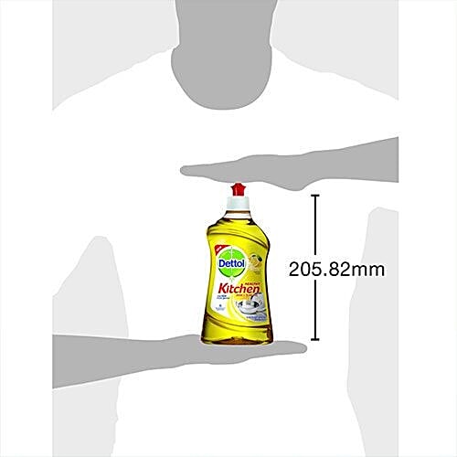 Dettol Healthy Kitchen Dish & Slab Gel - Lemon Fresh, 400 ml Kills 100X more Germs