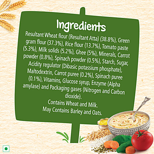 Nestle Cerelac Khichdi With Vegetables & Ghee Baby Cereal With Milk For 8-24 Months, 300 g Source of Iron, Rich in Protein, 14 Nutrients Including Vitamins & Minerals