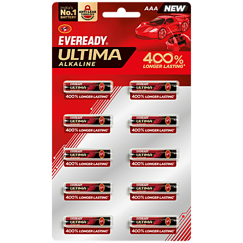 Buy Eveready Ultima Alkaline AAA Battery 400 Long Lasting, Highly