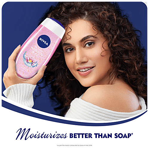 Nivea Waterlily & Oil Shower Gel Body Wash - Pampering Care With Refreshing Scent Of Waterlily Flower, 250 ml  