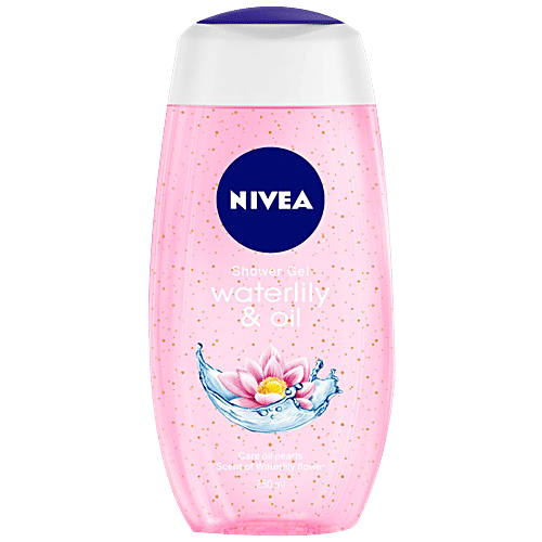Nivea Waterlily & Oil Shower Gel Body Wash - Pampering Care With Refreshing Scent Of Waterlily Flower, 250 ml  