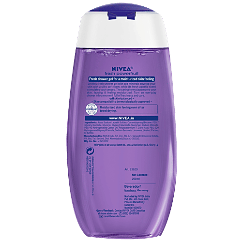 Nivea Fresh Powerfruit Shower Gel, 250 ml  