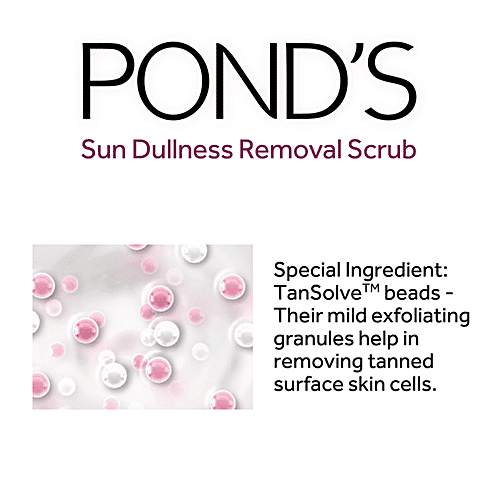 Ponds White Beauty Face Scrub - Sun Dullness Removal, 50 g Tube