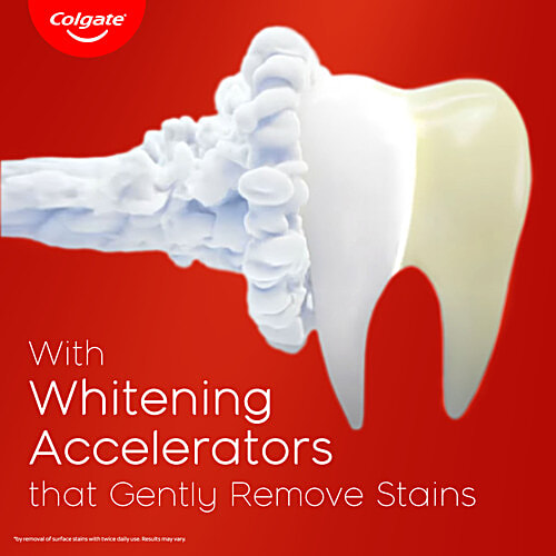 Colgate Visible White Toothpaste - Sparkling Mint, 50 g Teeth Whitening Starts in 1 Week, Safe on Enamel & Stain Removal