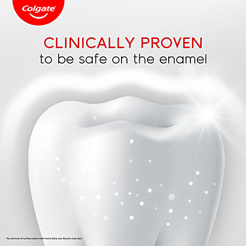 Colgate Visible White Toothpaste - Sparkling Mint, 50 g Teeth Whitening Starts in 1 Week, Safe on Enamel & Stain Removal