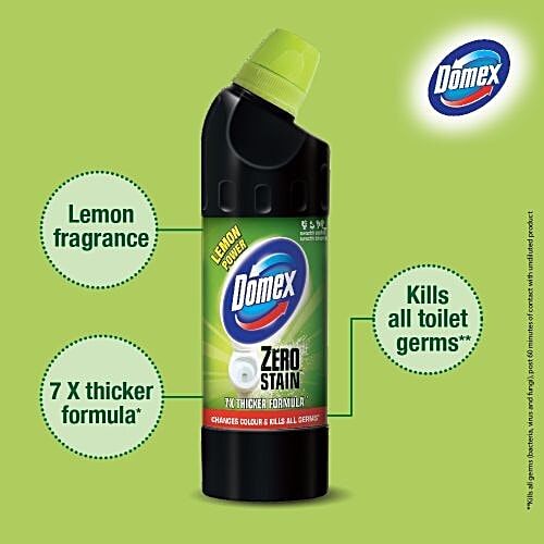 Buy Domex Toilet Cleaner Zero Stain Lemon 750 ml Online at Best