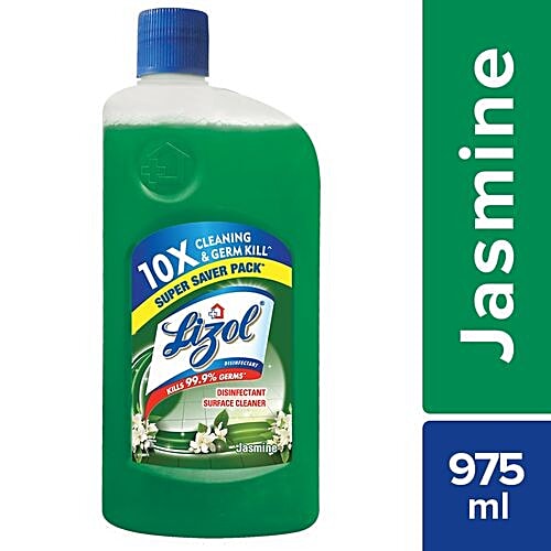 Lizol Disinfectant Surface & Floor Cleaner Liquid - Jasmine, Kills 99.9% Germs, 975 ml Bottle 