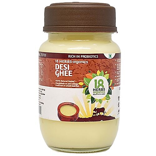 Buy 18 Herbs Organics Desi Ghee Rich In Probiotics 200 Ml Online At
