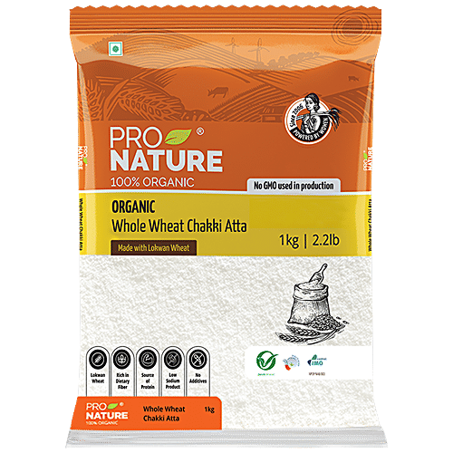 Buy Pro Nature Organic Atta Whole Wheat 1 Kg Pouch Online At Best Price
