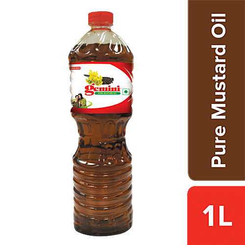 Gemini Mustard Oil, 1 L Bottle 