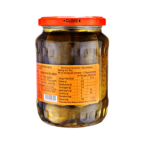 Tify Gherkins Classic American Dill, 360 g Bottle Healthy Crunch
 Versatile Sides