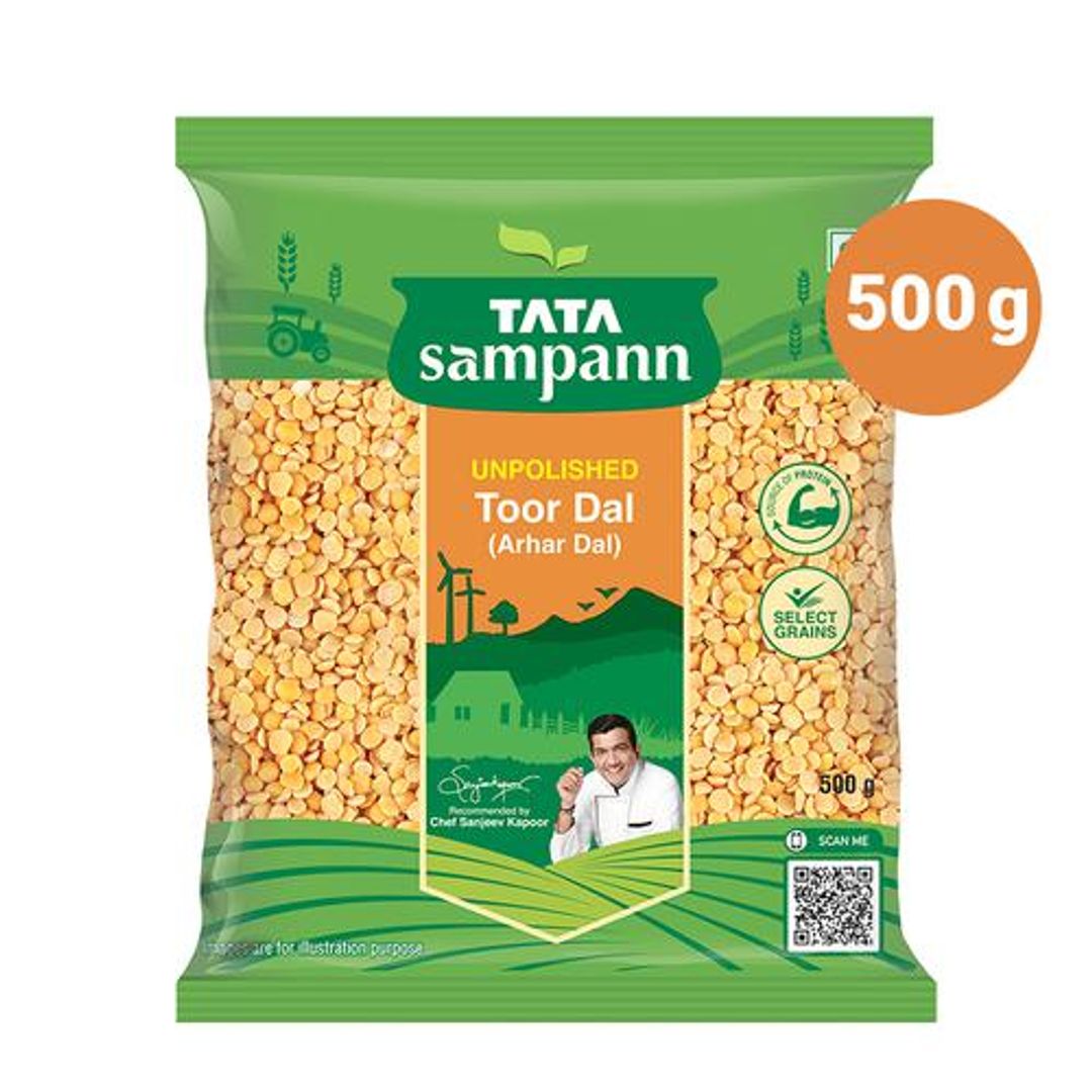 Tata Sampann Toor Dal/Togari Bele, 500 g Pouch