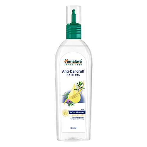 Himalaya Anti-Dandruff Hair Oil - Controls Dandruff & Keep Scalp Healthy, With Tea Tree & Rosemary, 100% Herbal Actives, Non-Greasy, 100 ml 100% Herbal Actives, Non Greasy