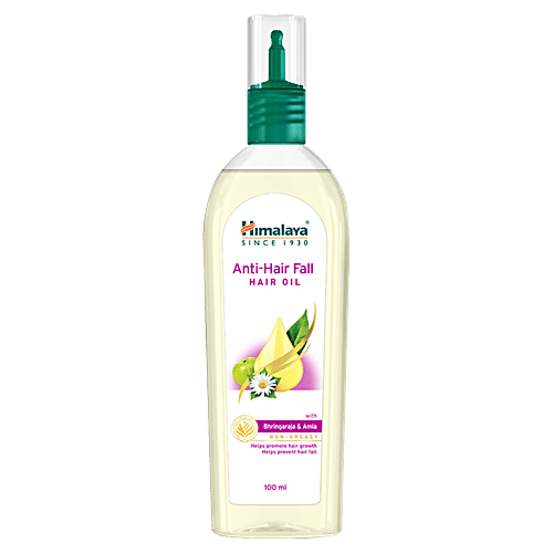 Himalaya Anti-Hair Fall Hair Oil - Promotes Hair Growth & Prevents Hair Fall, With Bhringaraja & Amla, No Harmful Chemicals, 100 ml  No Harmful Chemicals