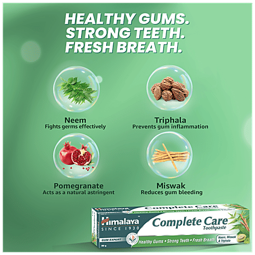 Himalaya Complete Care Toothpaste, 80 g  Gum Expert & Free From Parabens