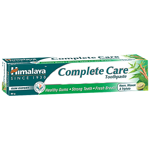 Himalaya Complete Care Toothpaste, 80 g  Gum Expert & Free From Parabens