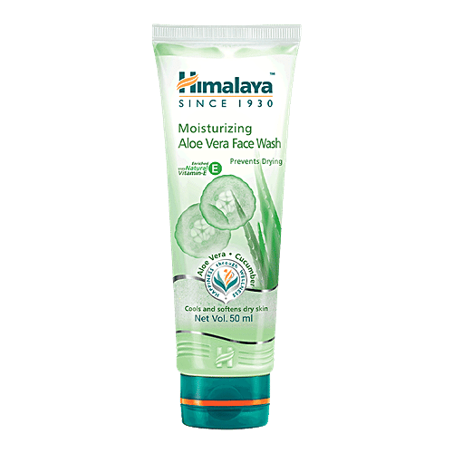 Himalaya Moisturizing Aloe Vera Face Wash, 50 ml  