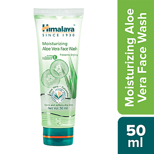Himalaya Moisturizing Aloe Vera Face Wash, 50 ml  