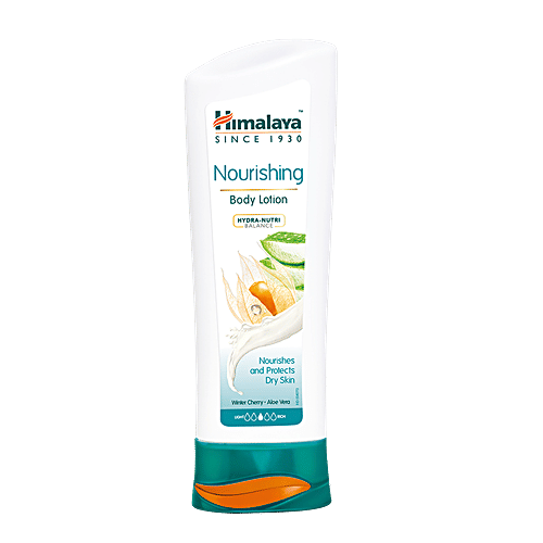 Himalaya Nourishing Body Lotion - Protects Dry Skin, Aloe Vera & Winter Cherry, 200 ml  