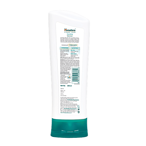 Himalaya Nourishing Body Lotion - Protects Dry Skin, Aloe Vera & Winter Cherry, 200 ml  
