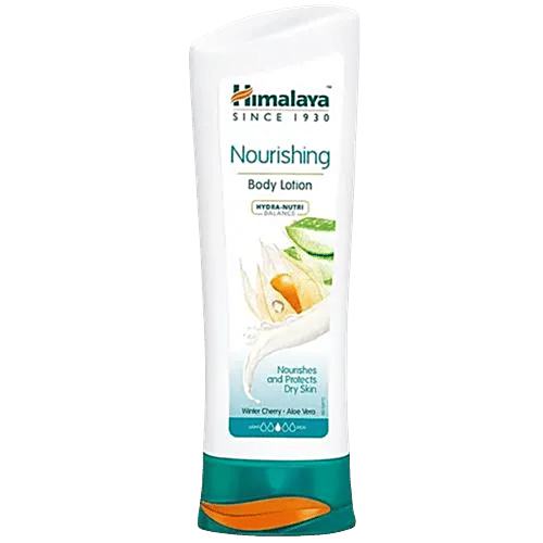 Himalaya Nourishing Body Lotion - Protects Dry Skin, Aloe Vera & Winter Cherry, 200 ml  