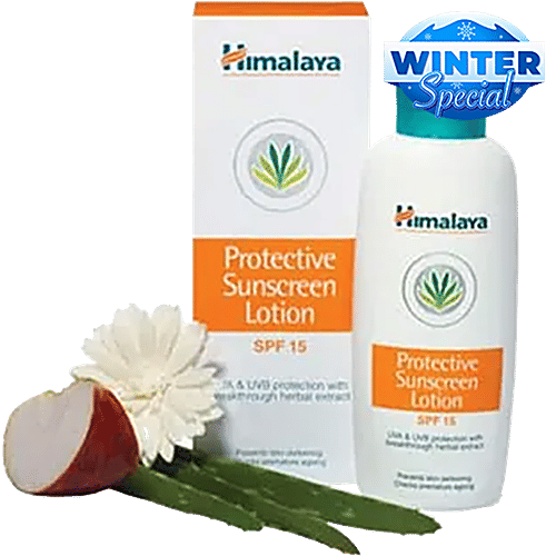 Buy Himalaya Sunscreen Lotion Protective 50 Ml Bottle Online At Best