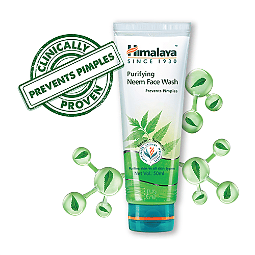 Buy Himalaya Face Wash Purifying Neem 50 Ml Tube Online At Best Price