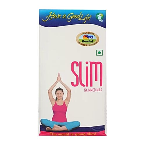 Nandini GoodLife Slim Skimmed Milk, 1 L Carton 