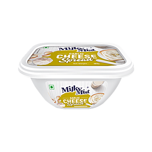 Milky Mist Cheese Spread - Garlic, 180 g Cup 