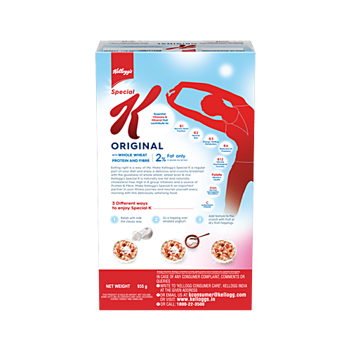 Kellogg's Original Special K - Low Fat, High In B Group Vitamins, Source Of Protein & Fibre, Breakfast Cereals, 935 g  8 Essential Vitamins